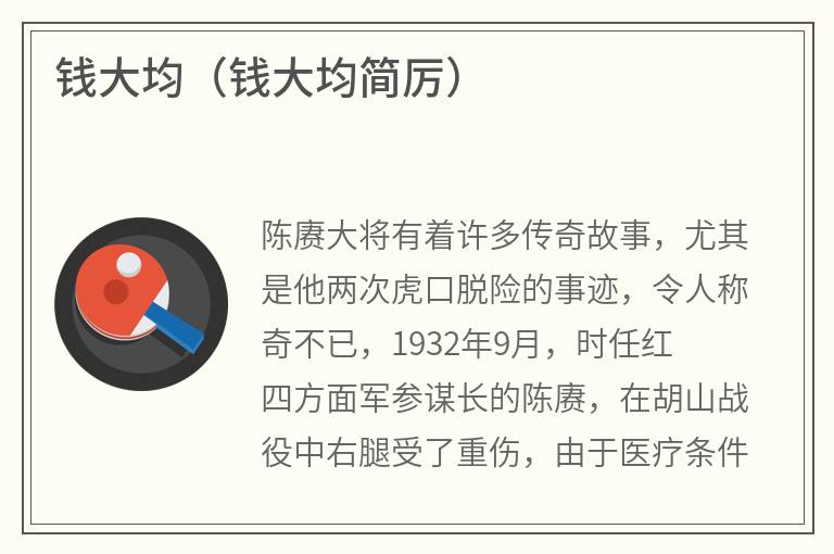 钱大均（钱大均简厉）