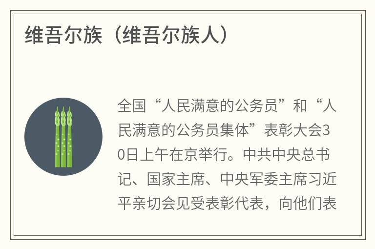 维吾尔族（维吾尔族人）