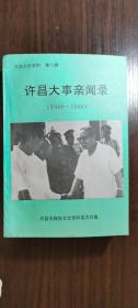 许昌大事亲闻录8：许昌解放记， 中原局中原军区在宝丰， 难忘的中原大学，  张茜在禹县文化馆， 白沙水库修建记，  一九五三年粮食统购政策在长葛县的实施，  回忆一九五三年长葛县的粮食统购报道， 河南省第一个农业合作社的兴办，  忆中南区第一个供销合作社的创办， 一九五三年春许昌的霜灾， 辛自修赴苏联考察的见闻， 假劳模”事件的前前后后， 毛主席视察襄城， 刘少奇在许昌，