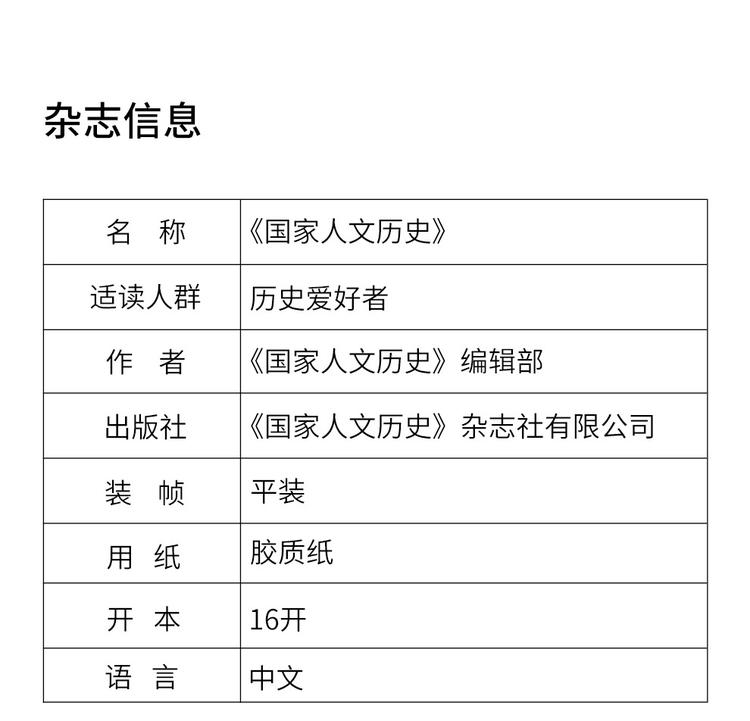 《国家人文历史》