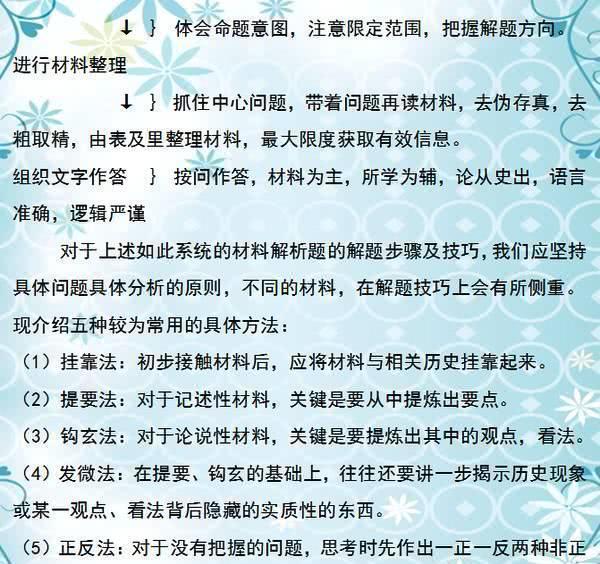 初中历史：4个学习方法，8个解题技巧！值得收藏