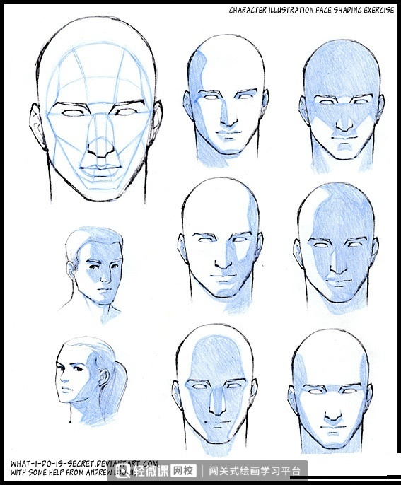 【动漫】人物头像怎么画   人物头像绘画素材参考资料
