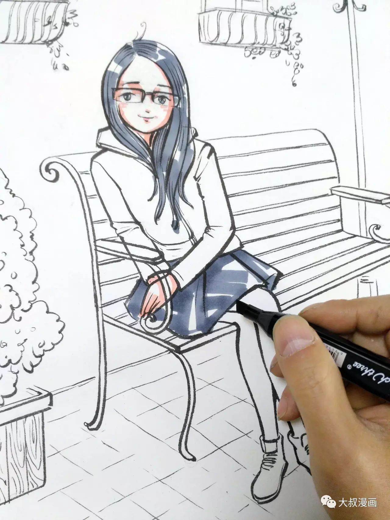 人物动漫手绘图片_人物动漫手绘教案_手绘动漫人物