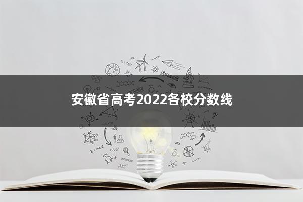 安徽省高考2022各校分数线(图1)