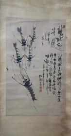 宋文章【难得精品】【终生保真】【惠友收藏精品】山东著名指画家，曾任青岛黄岛区文化馆馆长、文教局副局长、文化局副局长等职。他的指画艺术取得了丰硕的成果。先后在上海、北京、广州举办过三次个人画展，上海市政府曾特邀宋文章先生赴沪作画。《光明日报》发专版介绍宋文章的指画艺术，山东电视台、青岛电视台分别为宋文章拍摄了两部专题片，被人民大会堂、中国人民革命军事博物馆等机构收藏，1990年2月去世，享年57岁。