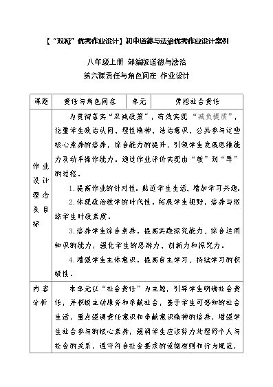 初中作业历史研究设计方案_初中作业历史研究设计案例_初中历史作业设计研究