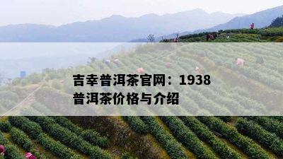 吉幸普洱茶官网：1938普洱茶价格与介绍