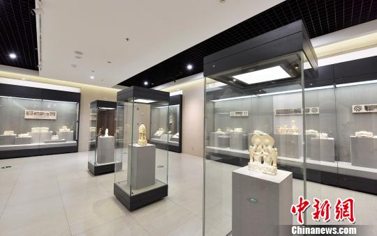 定州博物馆展厅局部。　白永民 摄
