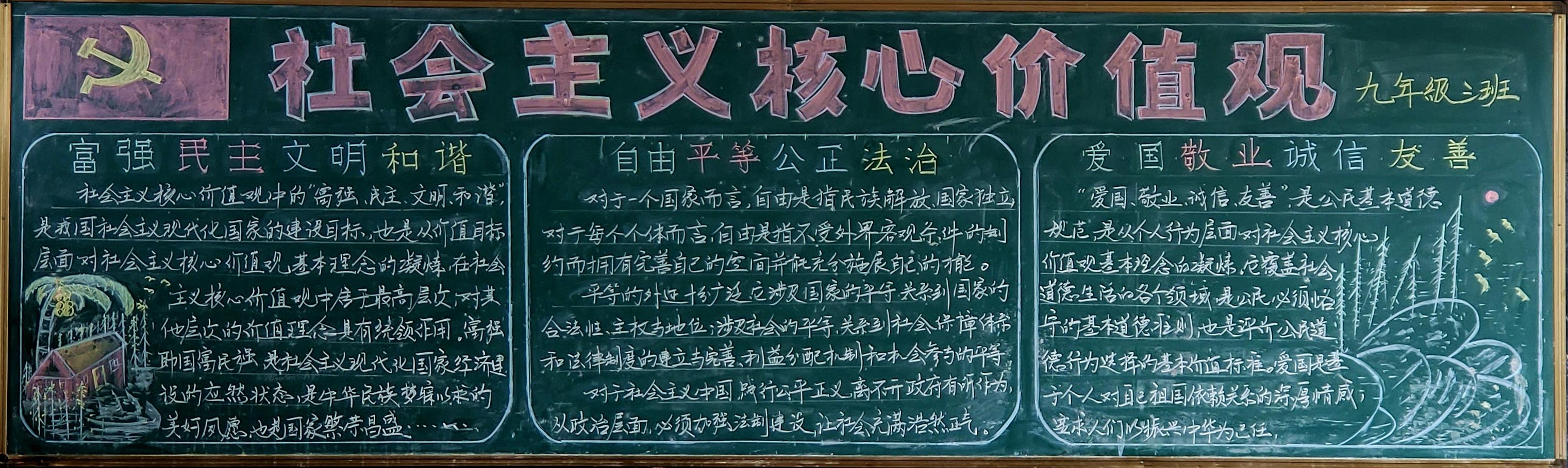 社会主义核心价值观板报_社会主义核心价值观板报_社会主义核心价值观板报