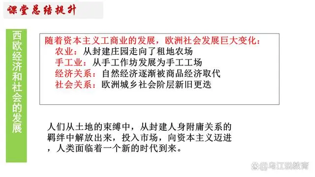 西欧经济出现的新变化_西欧社会经济发展程度_西欧社会经济的重要变化