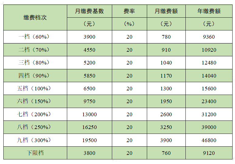 2018养老保险收费标准_养老保险2018缴费表_2018社会养老保险缴费标准