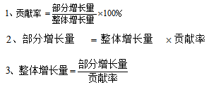 事业单位行政职业能力测验资料分析之贡献率