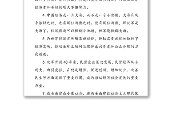 习近平经济建设类金句
