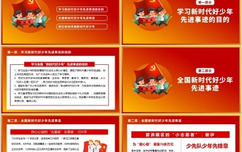 2021努力争做新时代好少年PPT红色经典学习先进事迹积极培育践行社会主义核心价值观少先队队课课件