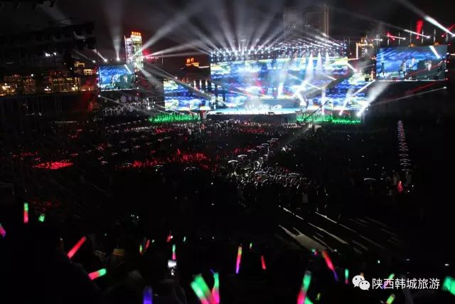 2021韩城灯光节_文化公园灯光秀2021_韩城文史公园灯光秀