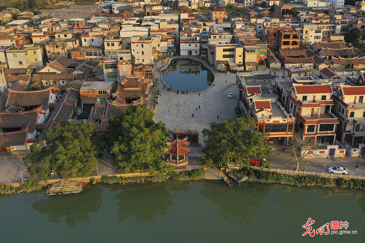 福建漳州：湘桥古厝换新颜 生态湿地添美景