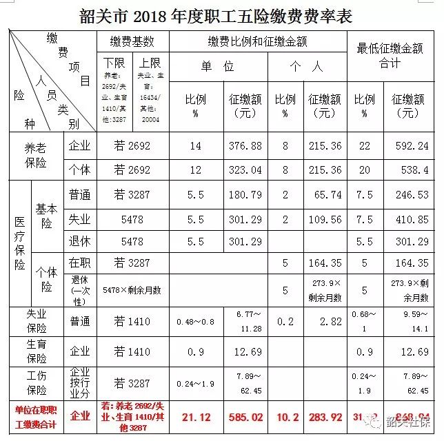 养老保险2018缴费表_2018养老保险缴费比例_2018社会养老保险缴费标准