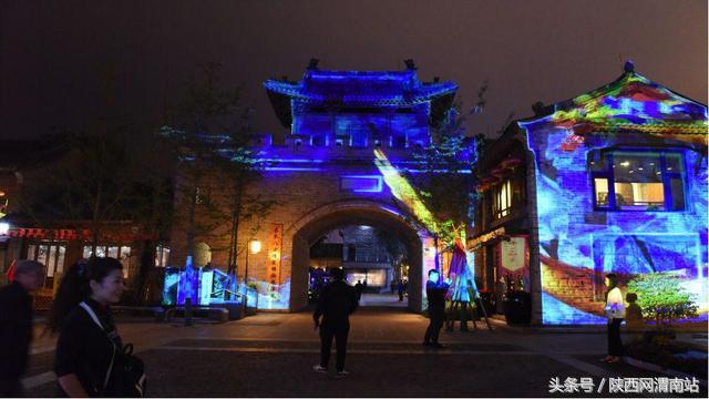 2021韩城灯光节_韩城文史公园灯光秀_文化公园灯光秀2021