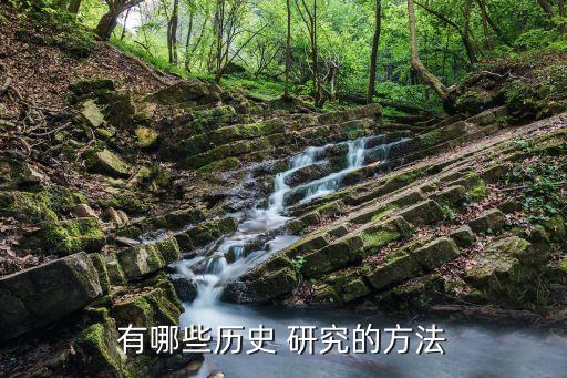 有哪些历史 研究的方法