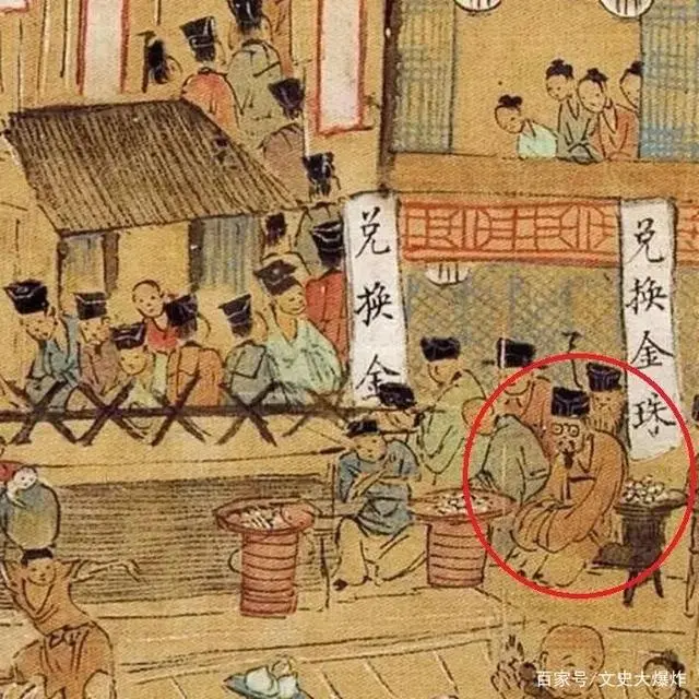 一幅500年前的古画，竟然发现了一个戴眼镜的老头，是穿越吗？