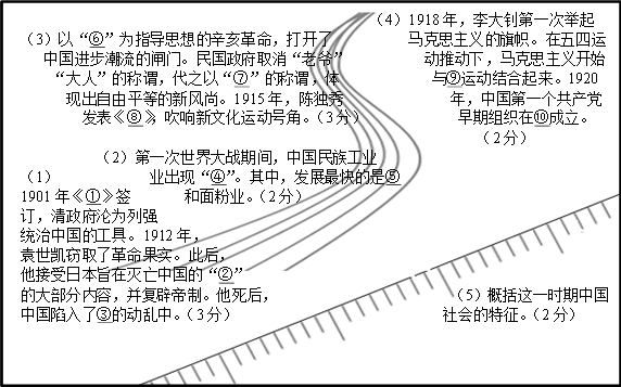 2021年中考历史专题四: 中国近代化的探索